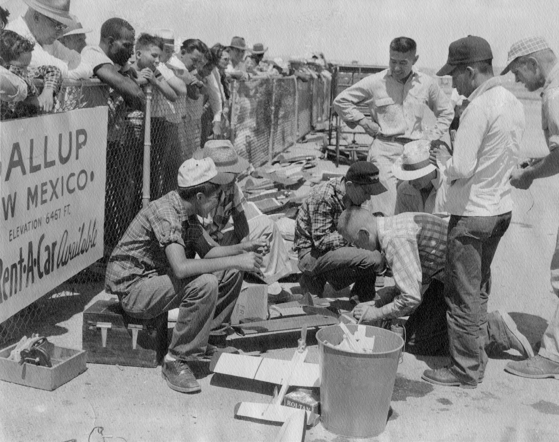 Photograph from the history of Gallup Model Airplane Club (GMAC), page 1