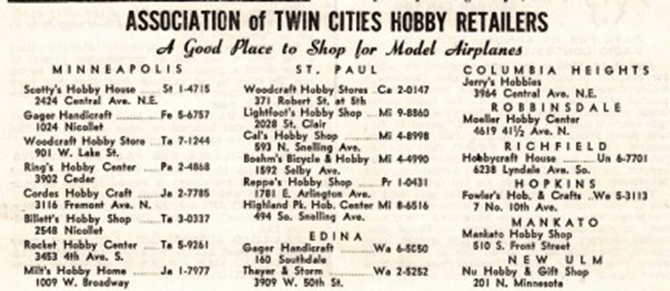 Photograph from the history of Minneapolis Model Aero Club, page 9