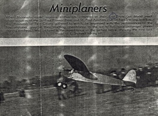 Photograph from the history of Minneapolis Model Aero Club, page 14