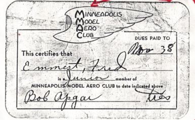 Photograph from the history of Minneapolis Model Aero Club, page 20
