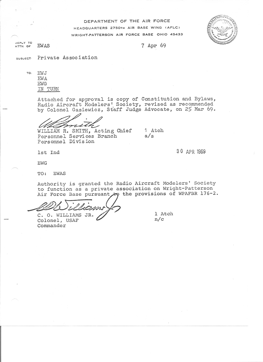 Photograph from the history of Radio Aircraft Modelers Society (RAMS), page 9