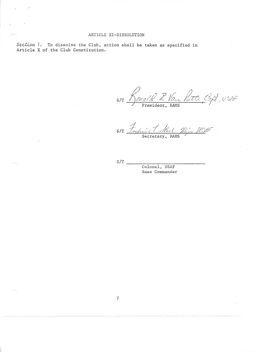 Photograph from the history of Radio Aircraft Modelers Society (RAMS), page 21